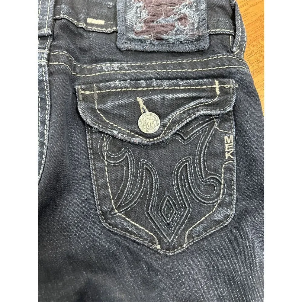 Mek Denim USA Jeans Men's Size 27/34 Geneva Cigarette Distressed
